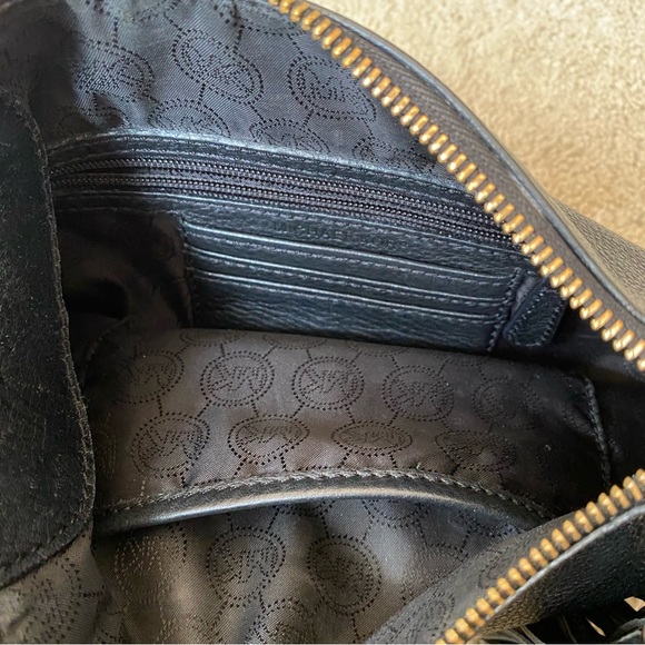 Michael Kors Black Crossbody Bag with Gold Accents - Picture 6 of 8